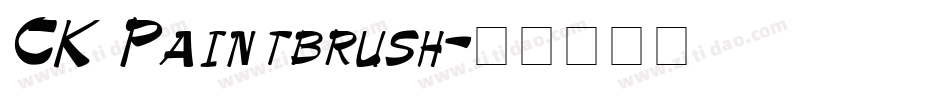 CK Paintbrush字体转换
